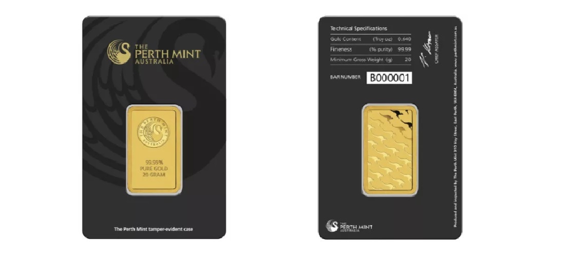 20 Gram Perth Mint Gold Bar