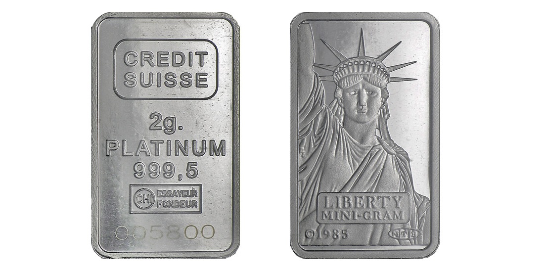 2 Gram Platinum Bar