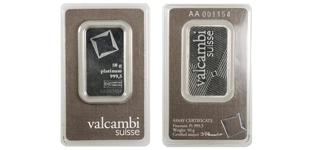 50 Gram Platinum Bar