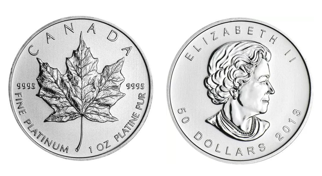 1 oz Canadian Platinum Maple Leaf Coin