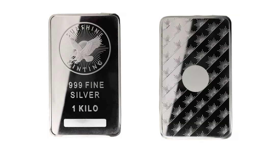 1 Kilo Sunshine Silver Bar