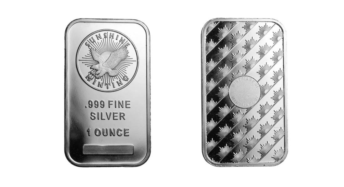 1 oz Sunshine Silver Bar
