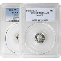 1/10 oz Proof American Platinum Eagle Coin PCGS PR69 DCAM