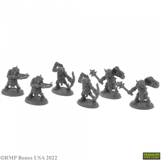 Dungeon Dwellers Bones: Goblin Pillagers (6) 07042