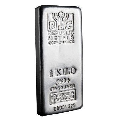 1 Kilo Republic Metals Silver Bar