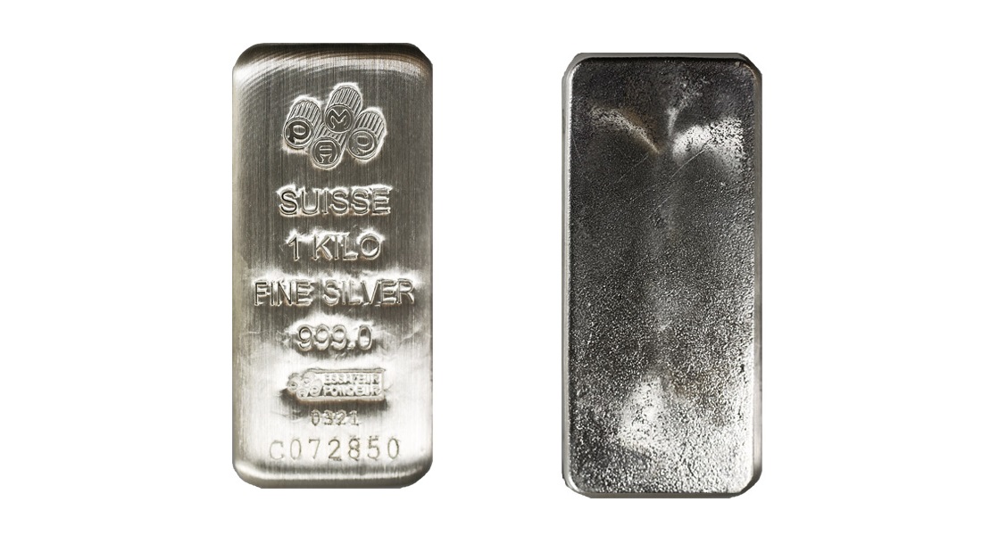 1 Kilo PAMP Suisse Silver Bar