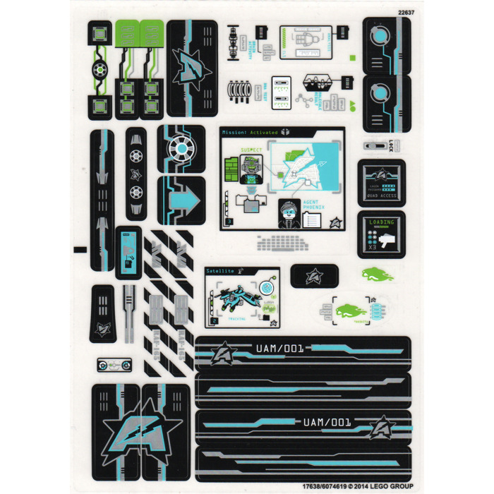 LEGO Sticker Sheet for Set 70165 (17638)