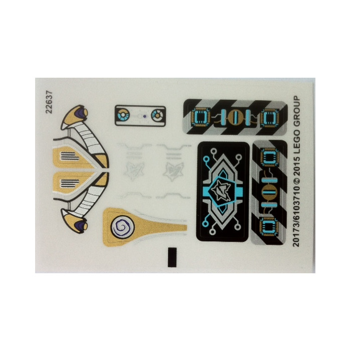 LEGO Sticker Sheet for Set 70167 (20173 / 20175)