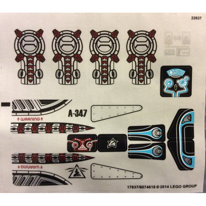 LEGO Sticker Sheet for Set 70164 (17637)