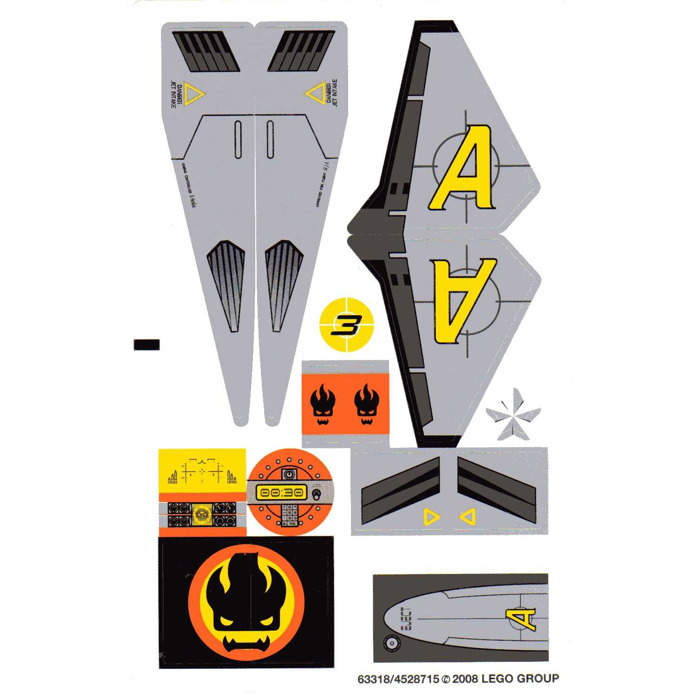 LEGO Sticker Sheet for Set 8630 (63318)