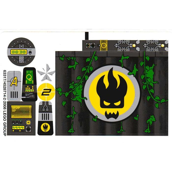 LEGO Sticker Sheet for Set 8632 (63317)