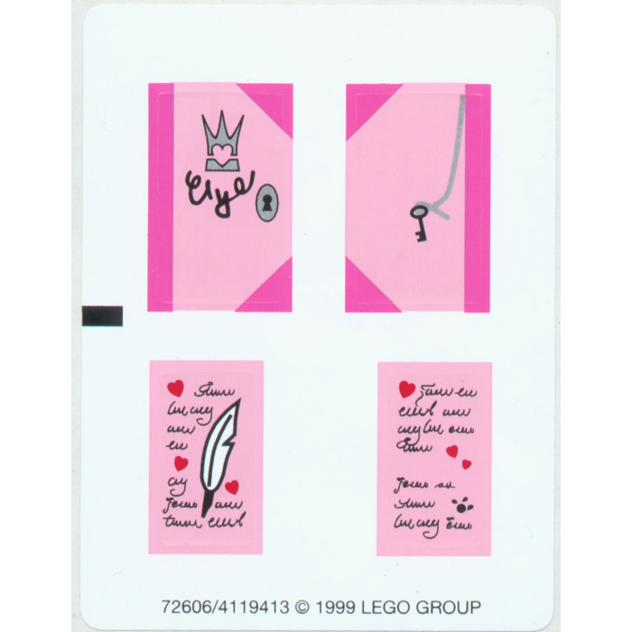 LEGO Sticker Sheet for Set 5808 (72606)