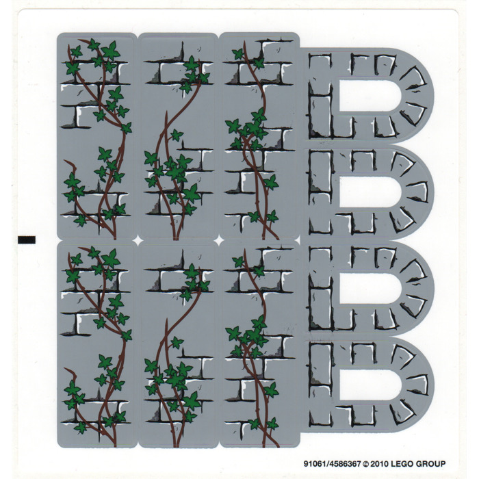 LEGO Sticker Sheet for Set 7946 (91061)