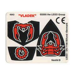 LEGO Sticker Sheet for Set 4943