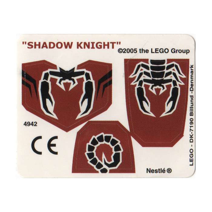 LEGO Sticker Sheet for Set 4942