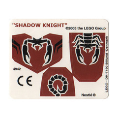 LEGO Sticker Sheet for Set 4942