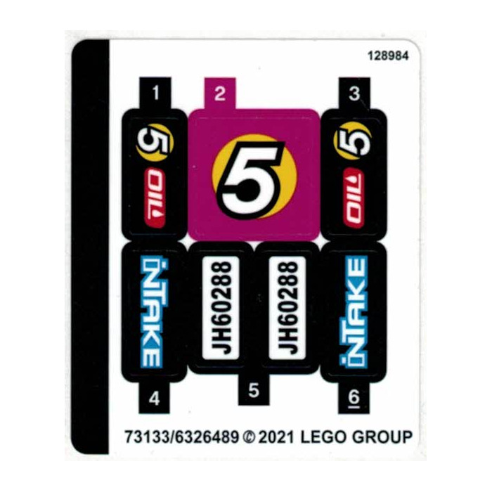 LEGO Sticker Sheet for Set 60288 (73133)