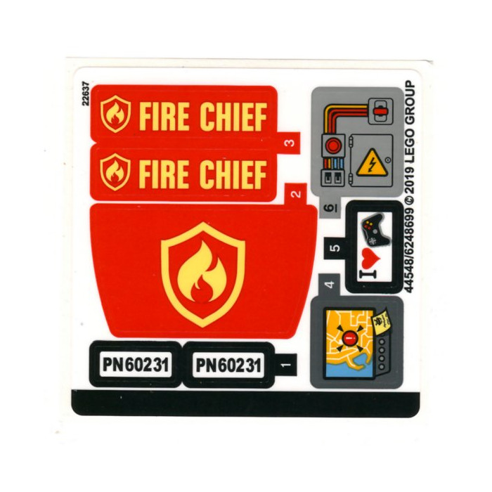 LEGO Sticker Sheet for Set 60231 (44548)