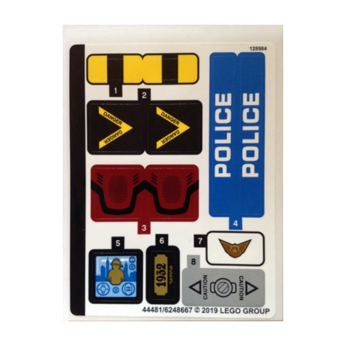 LEGO Sticker Sheet for Set 60207 (44481)
