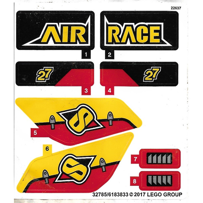 LEGO Sticker Sheet for Set 60144 (32785)
