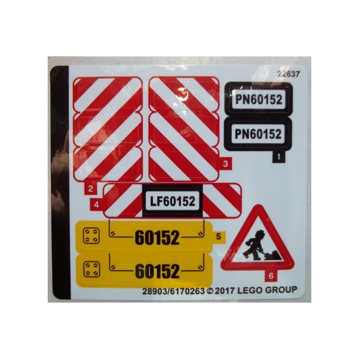 LEGO Sticker Sheet for Set 60152 (28903)