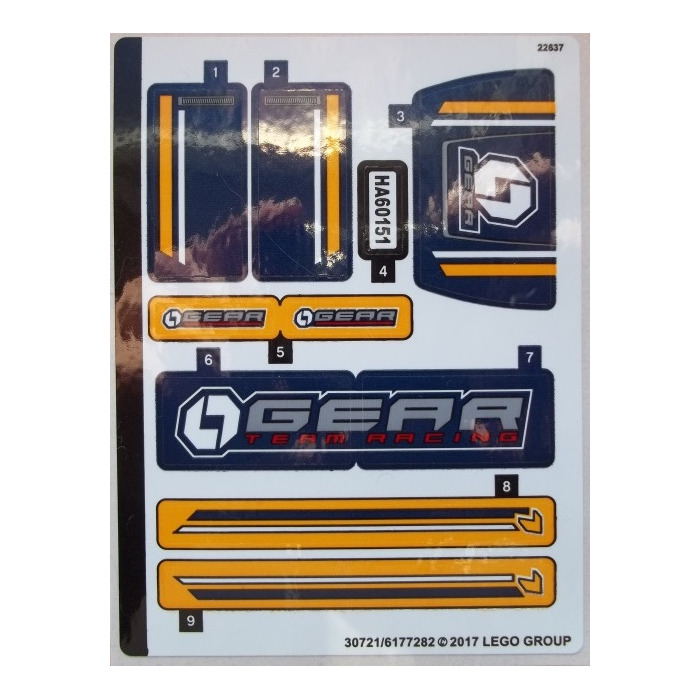 LEGO Sticker Sheet for Set 60151 (30721)