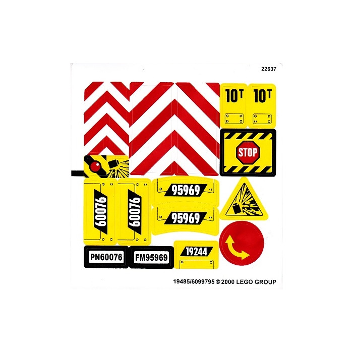 LEGO Sticker Sheet for Set 60076 (19485)