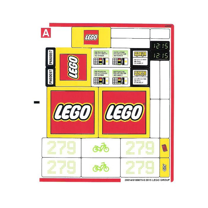 LEGO Sticker Sheet 1 for Set 60097 (20814)