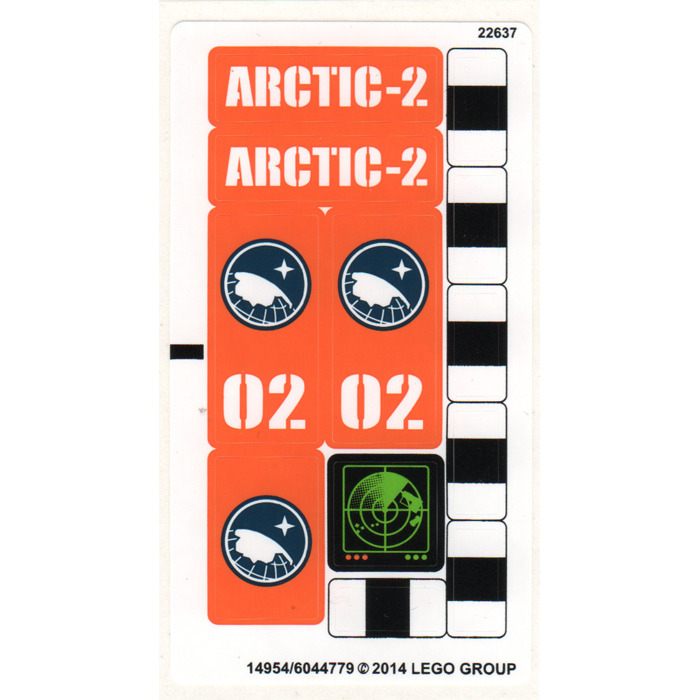 LEGO Sticker Sheet for Set 60034 (14954)