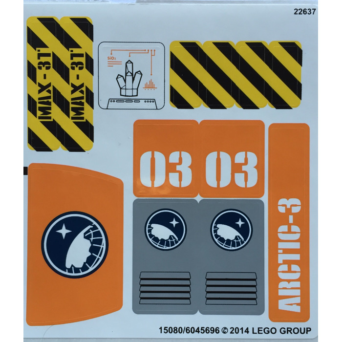 LEGO Sticker Sheet for Set 60035 (15080 / 17807)