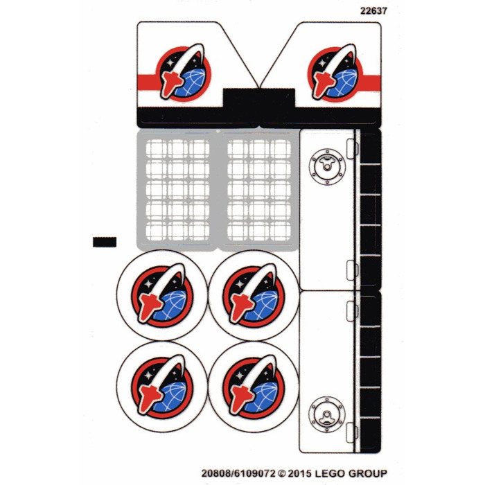 LEGO Sticker Sheet for Set 60078 (20808)
