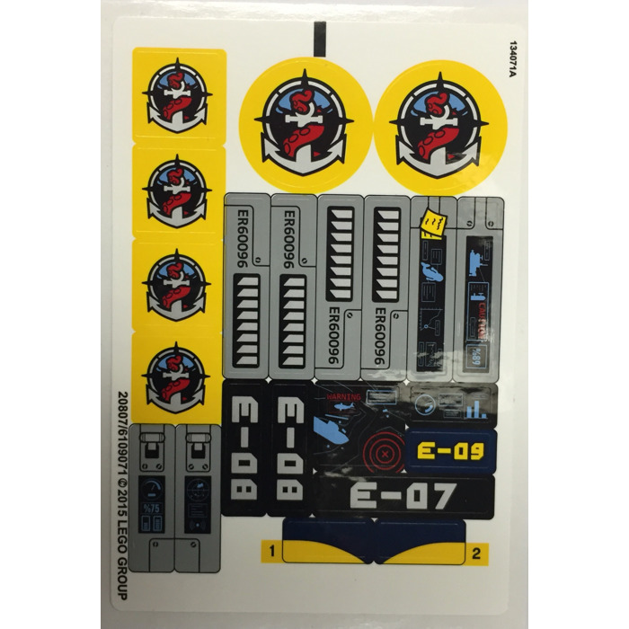 LEGO Sticker Sheet for Set 60096 (20807)