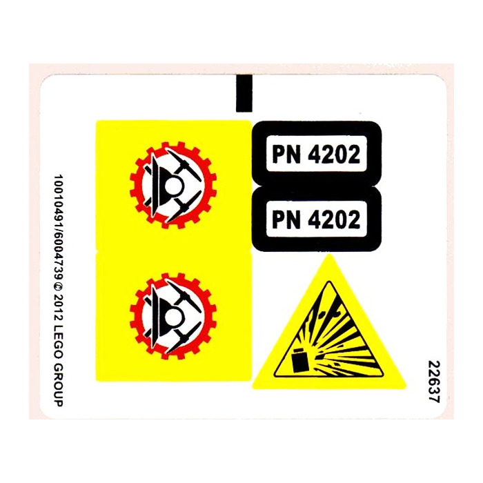 LEGO Sticker Sheet for Set 4202 (10491)