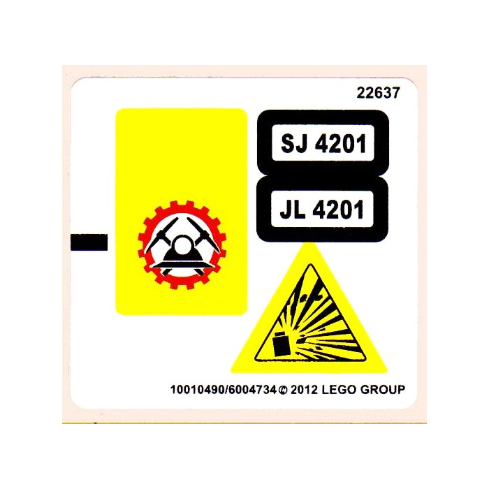 LEGO Sticker Sheet for Set 4201 (10490)