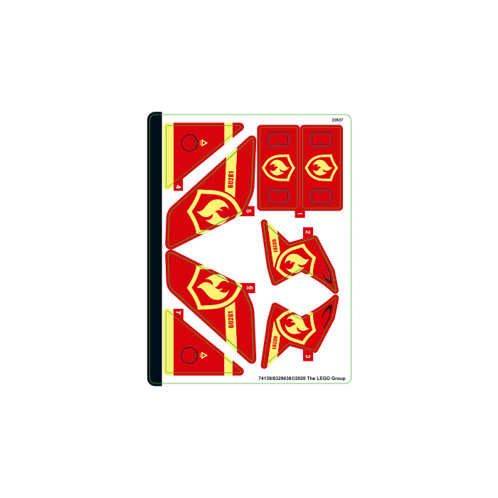 LEGO Sticker Sheet for Set 60281 (74139)