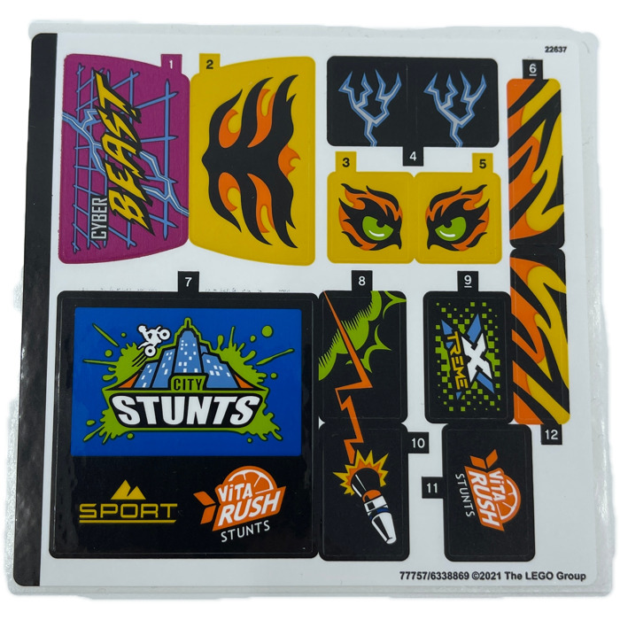 LEGO Sticker Sheet for Set 60295 (77757)