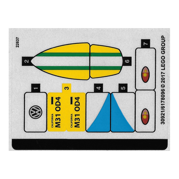 LEGO Sticker Sheet for Set 40252 (30921)