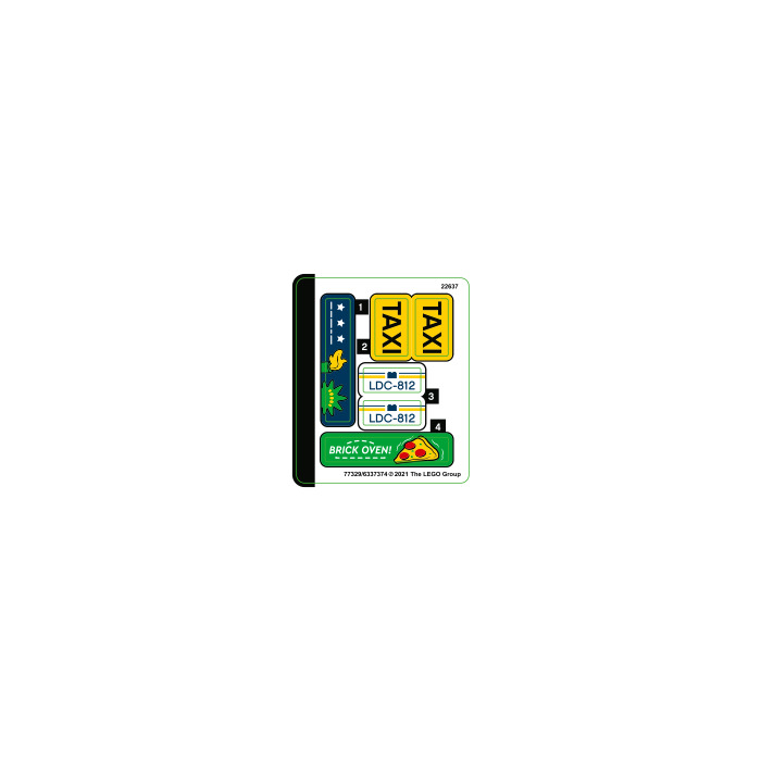 LEGO Sticker Sheet for Set 40468 (77329)