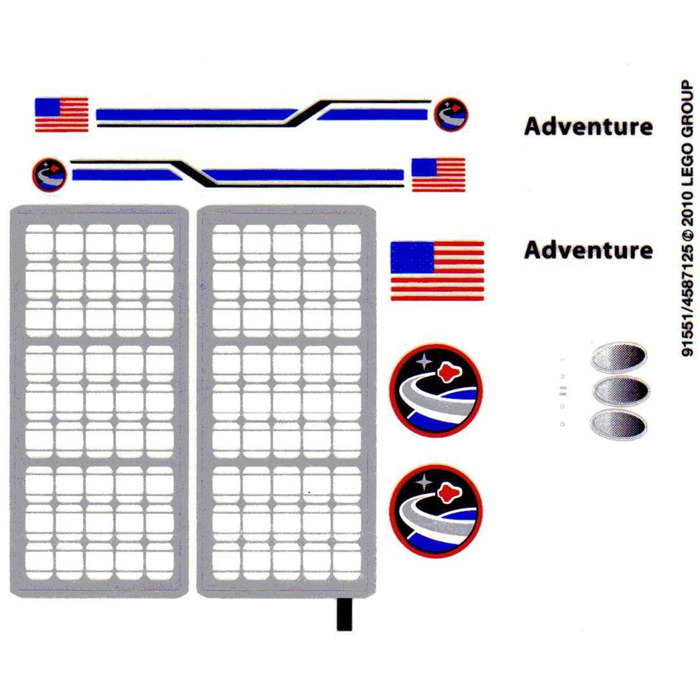 LEGO Sticker Sheet for Set 10213 (91551)