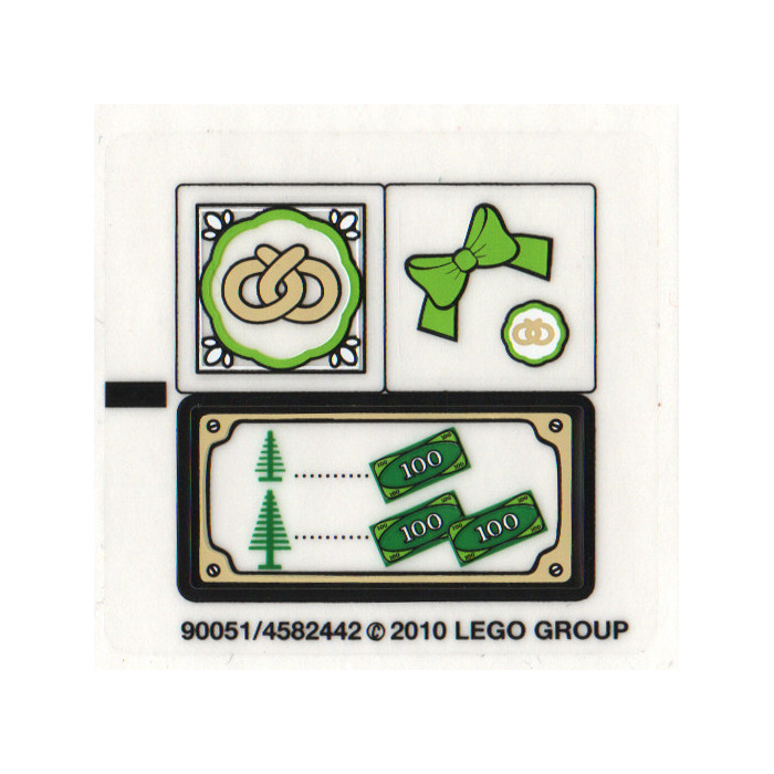 LEGO Sticker Sheet for Set 10216 (90051)