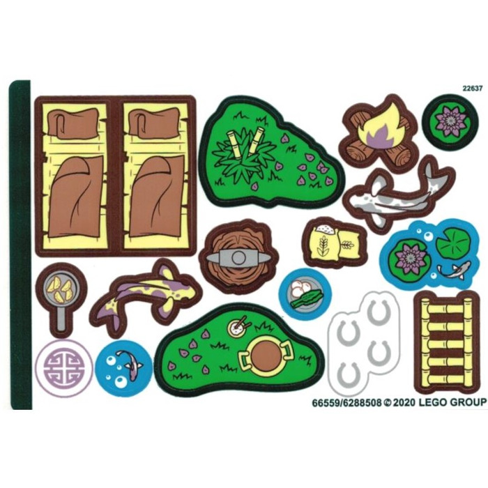 LEGO Sticker Sheet 2 for Set 43174 (66559)
