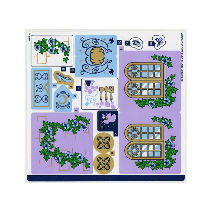 LEGO Sticker Sheet for Set 41154 (37036)