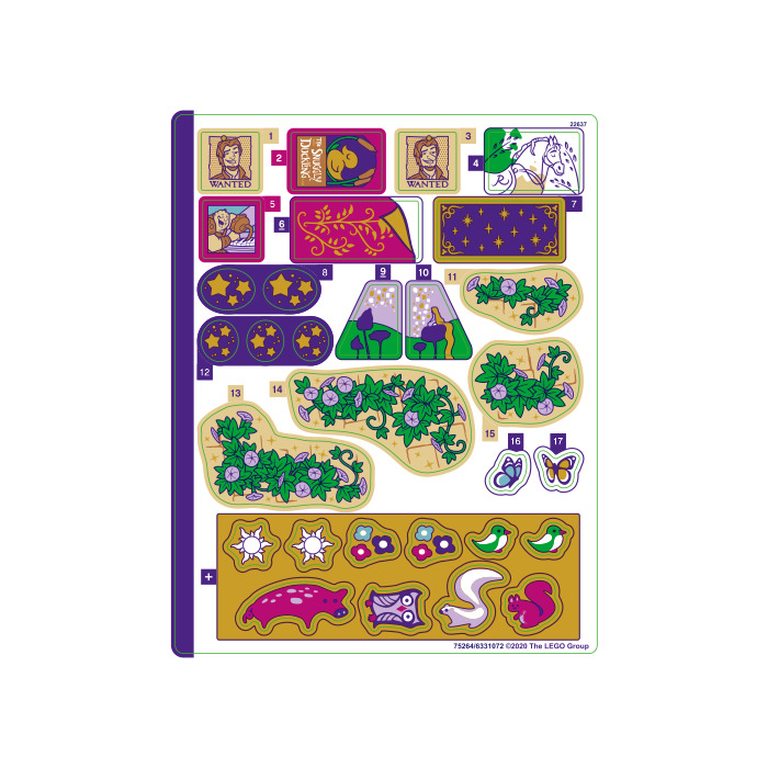 LEGO Sticker Sheet for Set 43187 (75264)