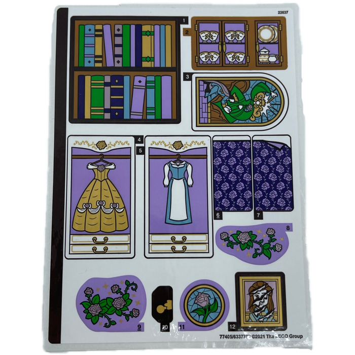 LEGO Sticker Sheet for Set 43196 (77405)