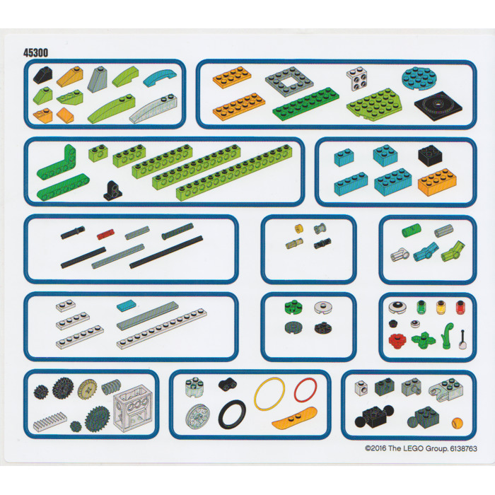 LEGO Sticker Sheet for Set 45300