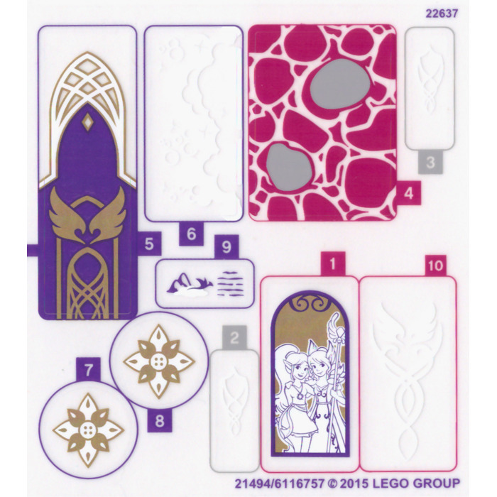 LEGO Sticker Sheet for Set 41078 (21494)