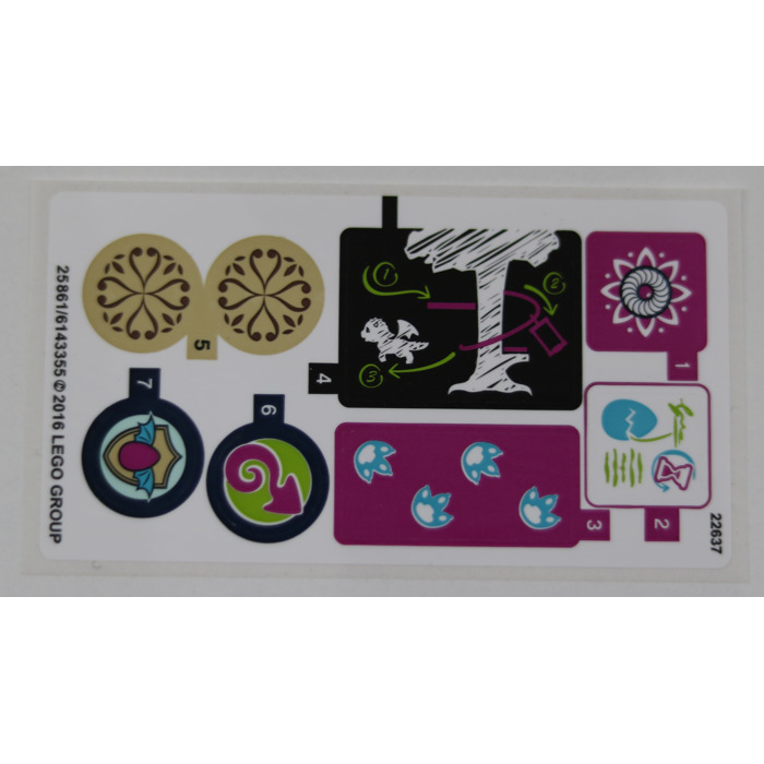 LEGO Sticker Sheet for Set 41173 (25861 / 25862)