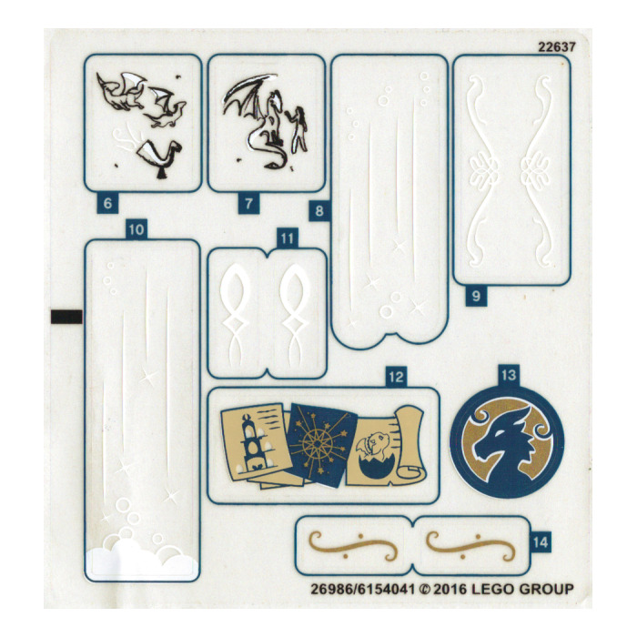 LEGO Sticker Sheet 2 for Set 41178 (26986)