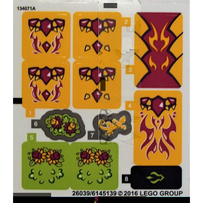 LEGO Sticker Sheet for Set 41175 (26038 / 26039)