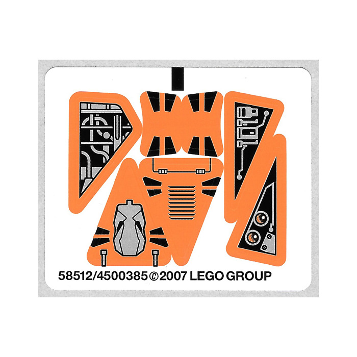 LEGO Sticker Sheet for Set 8101 (58512)